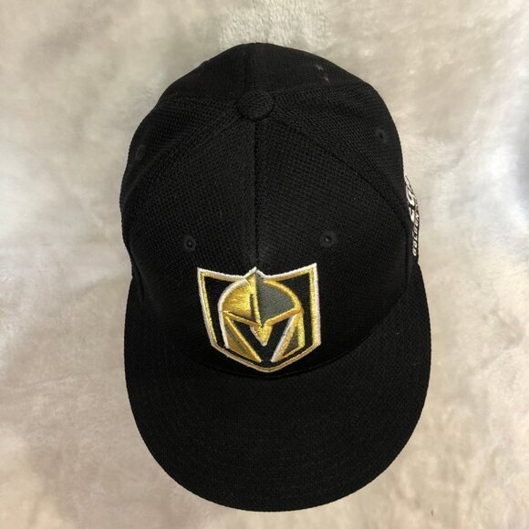 Adidas NHL Las Vegas Golden Knights Fitted Baseball Hat Cap Size Sm/Med - Picture 2 of 8